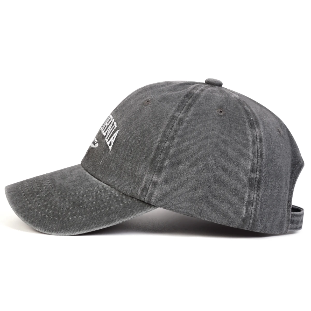 Unisex CALIFORNIA Letter Embroidery Wash Baseball Caps Spring and Autumn Outdoor Adjustable Casual Hats Sunscreen Hat