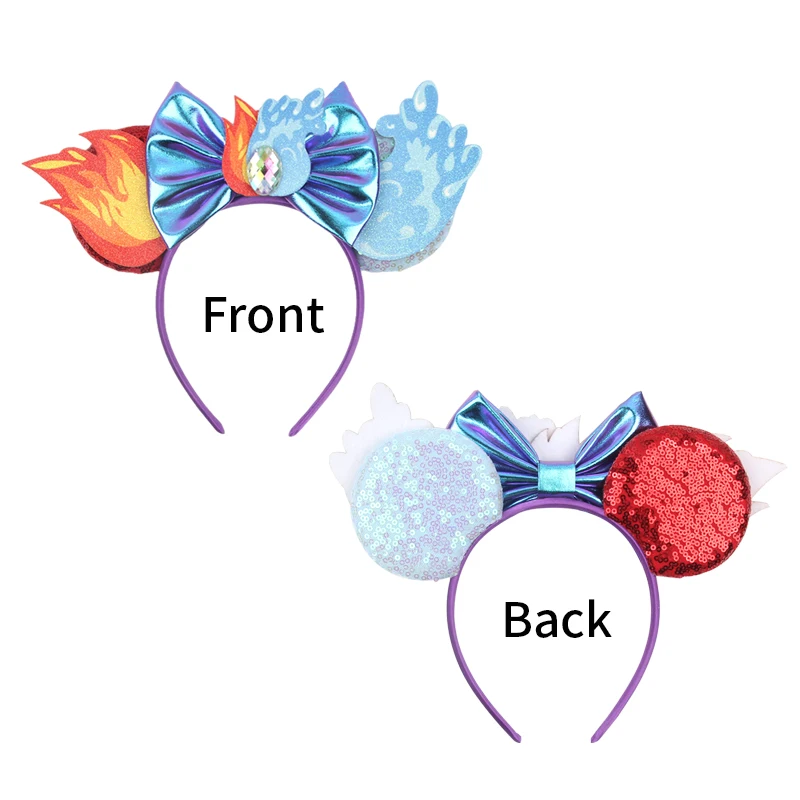 Cute New Mouse Ears Headband Kid Adult Festival Party Sequins 5"Bow Headband Women Baby Girl Party Hair Accessories