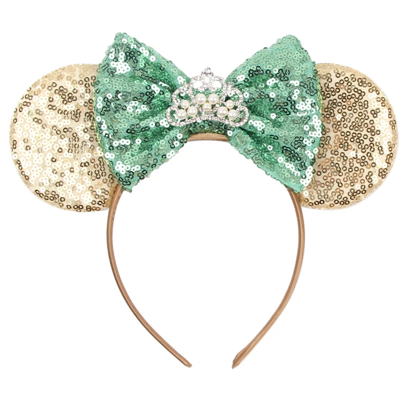 Cute New Mouse Ears Headband Kid Adult Festival Party Sequins 5"Bow Headband Women Baby Girl Party Hair Accessories