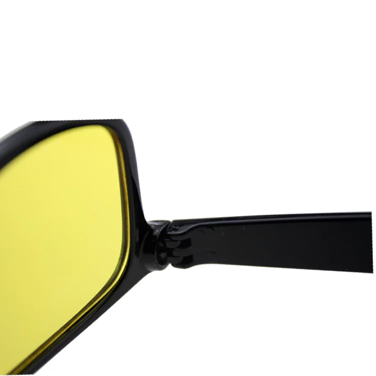 Unisex Square Yellow Lenses Night-Vision Glasses Driving Glasses Men Women Windproof Driving Goggle Sunglasses for Male Women