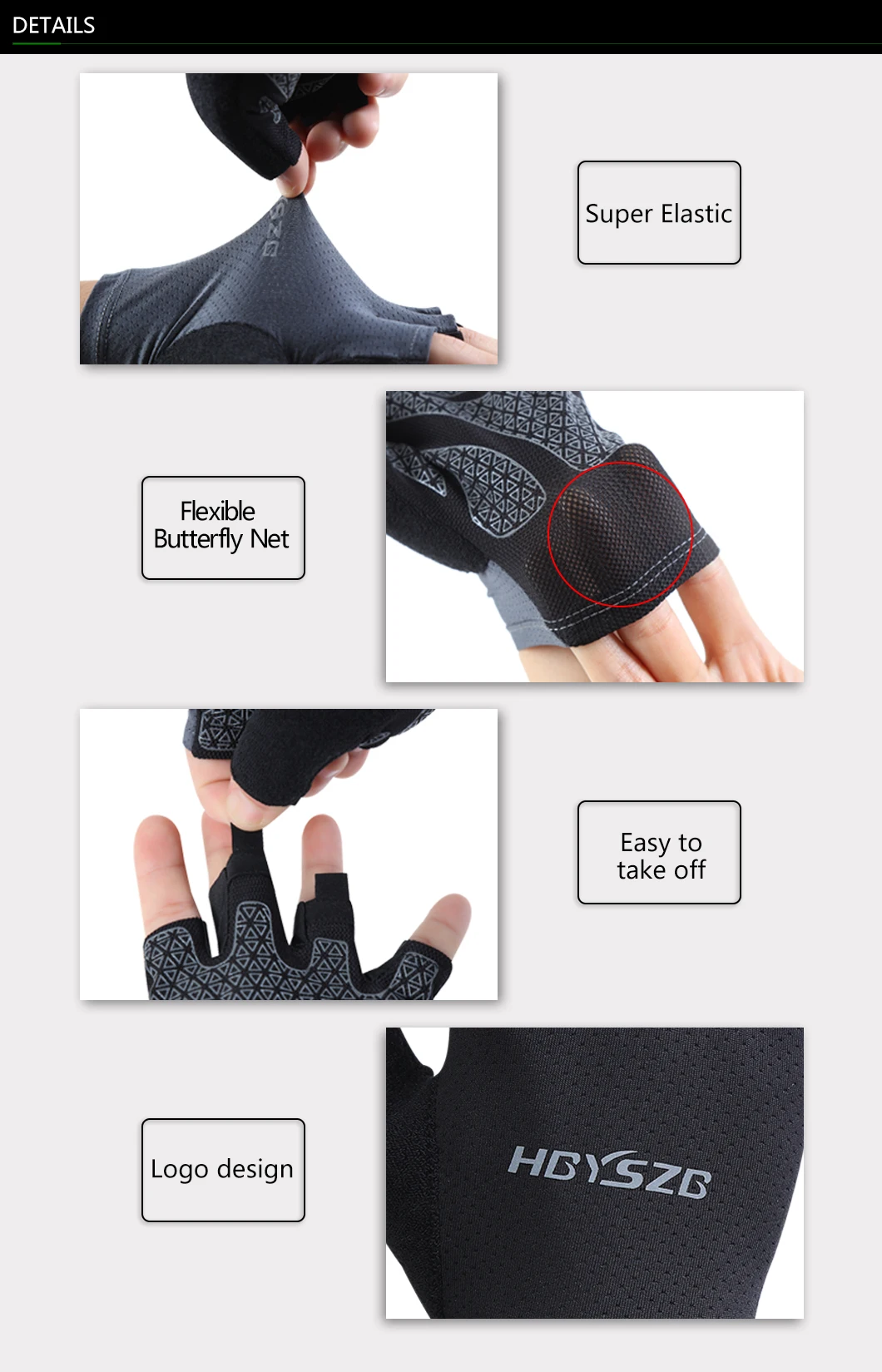 Summer Cycling Gloves Fingerless Fitness Fishing Women Men Spring Gym Breathable Non-slip Yoga Elastic Sport Bicycle Gloves