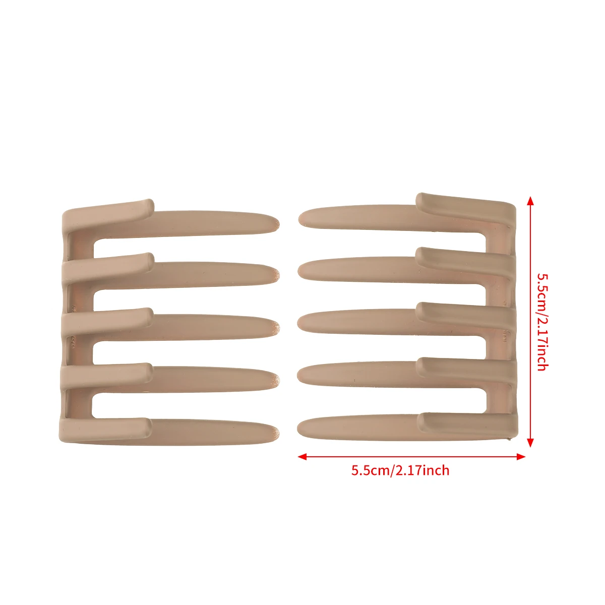 AWAYTR 11 Colors Double Sided Hair Clip Hair Comb For Women Frosted Toothed Non-slip Comb Black Ponytail Hairpin Hair Accessorie