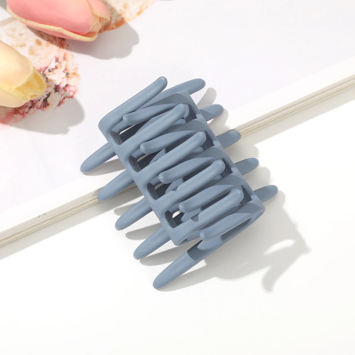 AWAYTR 11 Colors Double Sided Hair Clip Hair Comb For Women Frosted Toothed Non-slip Comb Black Ponytail Hairpin Hair Accessorie