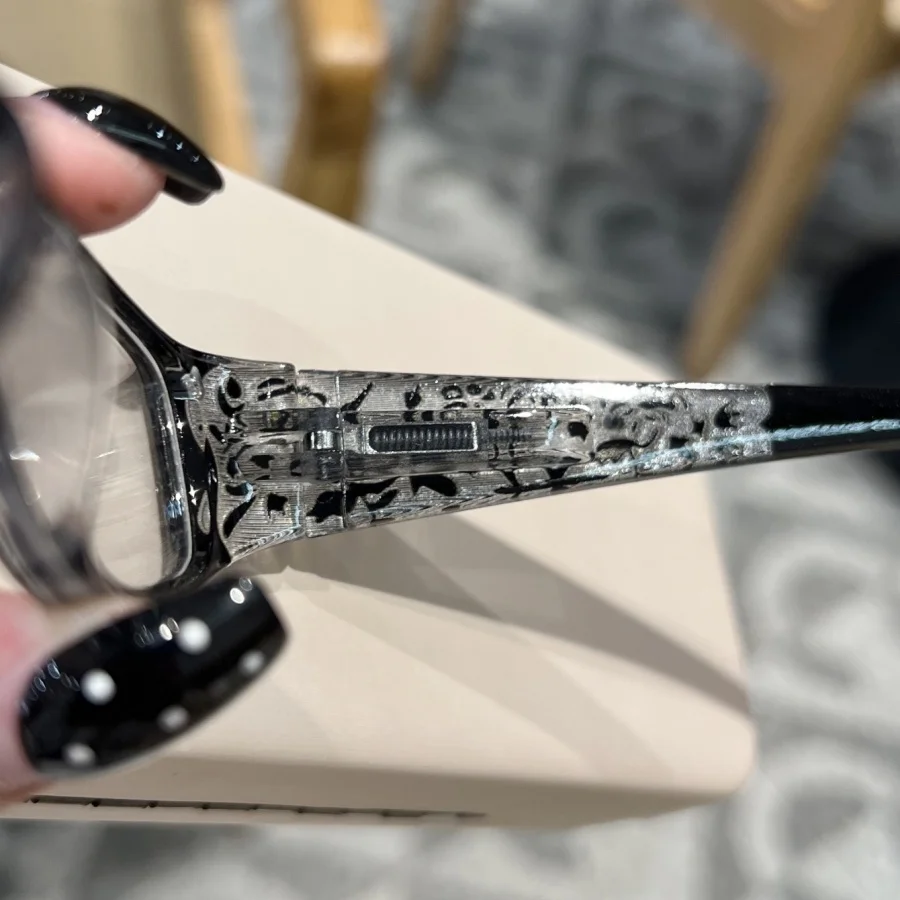 1Pc Women's Plain Glasses New Millennium Retro Oval Trendy Cool Girl Versatile Holiday Gift Black Friday Daily Home Commuting In