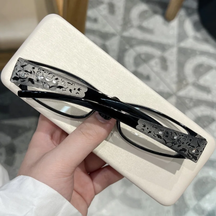 1Pc Women's Plain Glasses New Millennium Retro Oval Trendy Cool Girl Versatile Holiday Gift Black Friday Daily Home Commuting In
