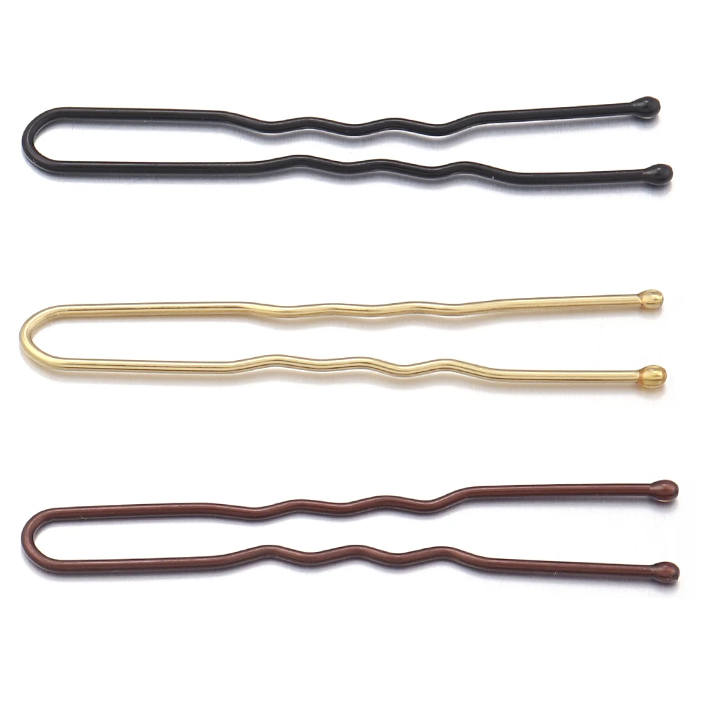 50pcs 5cm Hair Pins Metal U Shape Hairpins For Women Girls Headpiece Wedding Bride Head Jewelry Decor Headwear Hair Accessories