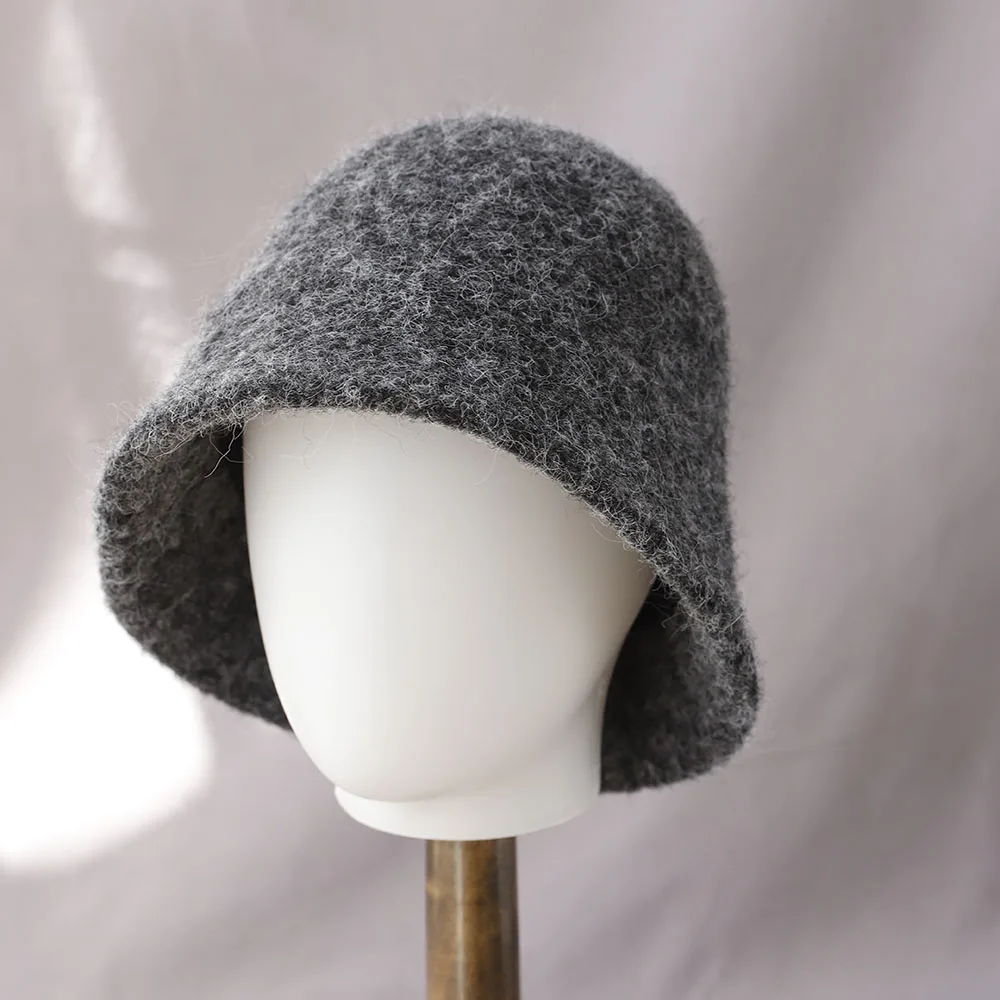 2025 New Autumn Winter Wool Bucket Hat Women Fashion Vintage Fisherman Hats Versatile Cap Spring Felt Hat 6 Colors Foldable Hat