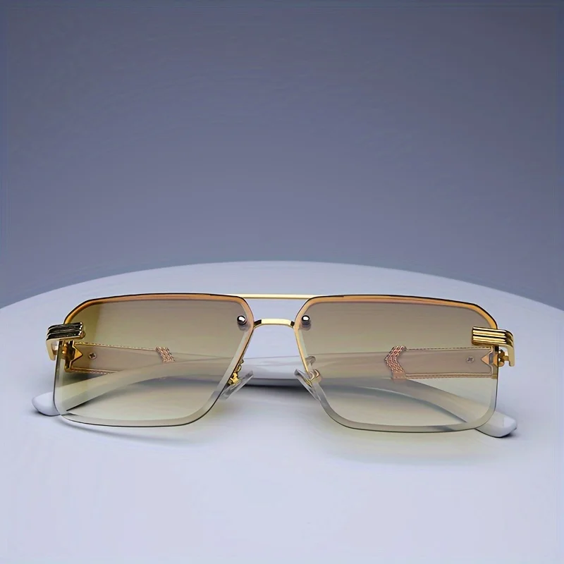 Fashion Rimless Sunglasses Men Women Populare Frameless Sun Glasses Male Female Classic Small Square Summer Traveling Shades