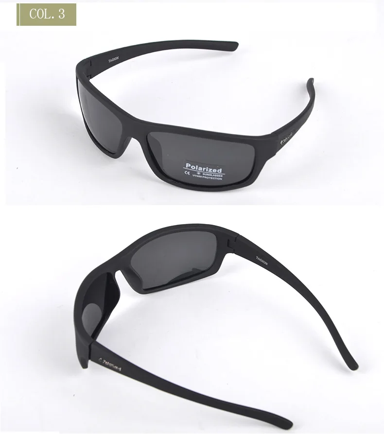 TAGION Sport Sunglasses Men Polarized Hipster Glasses UV400 Hiking Driving Glasses Lentes De Sol Hombre Polarizing Lenses TG5104