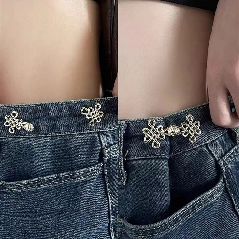 Chinese Knot Waist Buckle Detachable Non Sewn Buckle Waist Tightening Tool