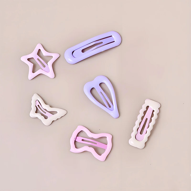 30/50Pcs Gentle Soft Star Hair Clips Set Non-Pull Barrettes for Baby Girls Toddlers Side Bangs Fine Hair Cute Kids Accessories
