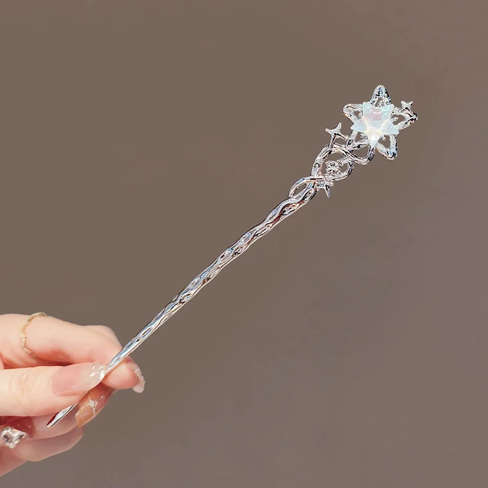 1/3pcs French Hair Pin  Women's Hair Accessories Sweet Stars Moon Gemstones Suitable For Daily Parties Fashionable Hair