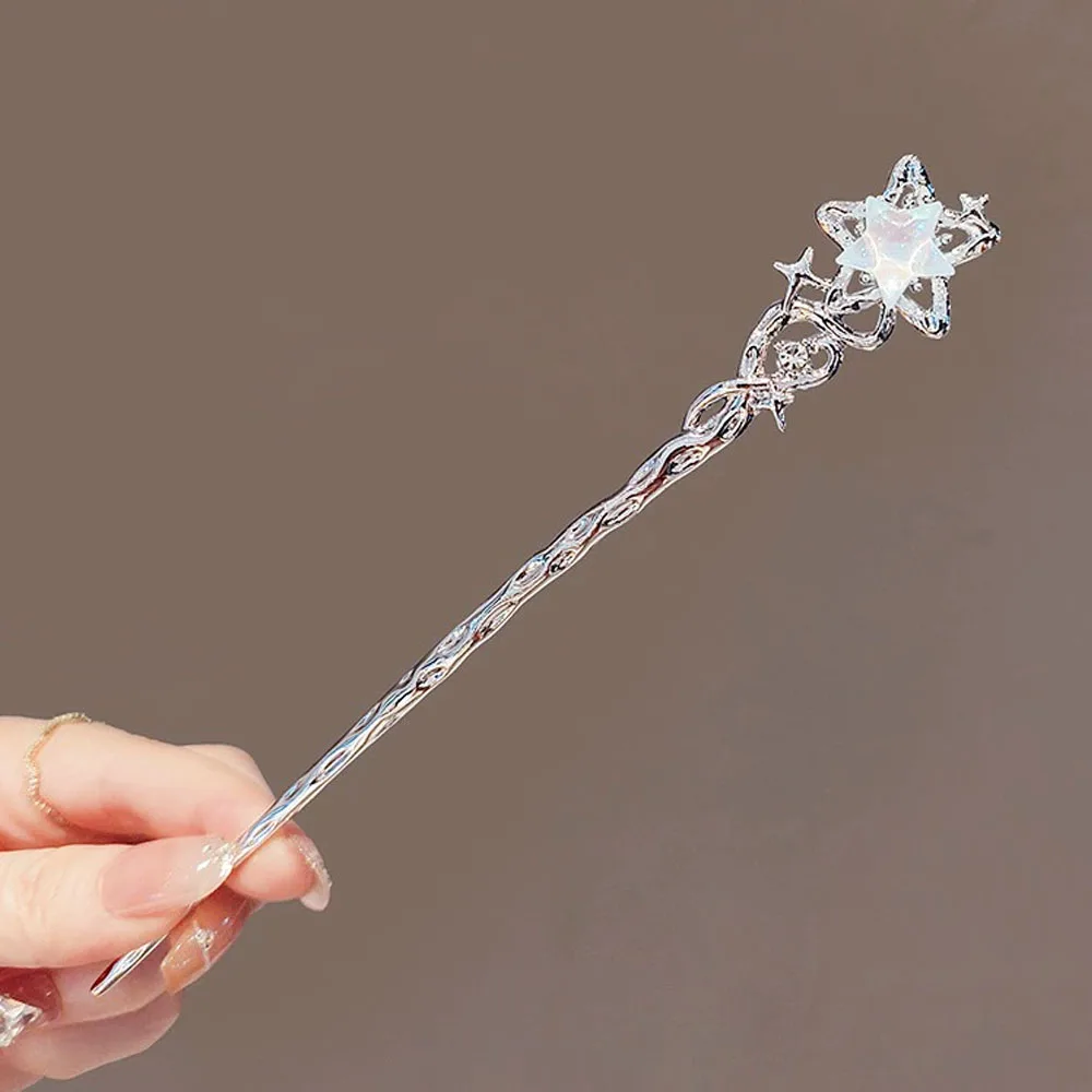 1/3pcs French Hair Pin  Women's Hair Accessories Sweet Stars Moon Gemstones Suitable For Daily Parties Fashionable Hair