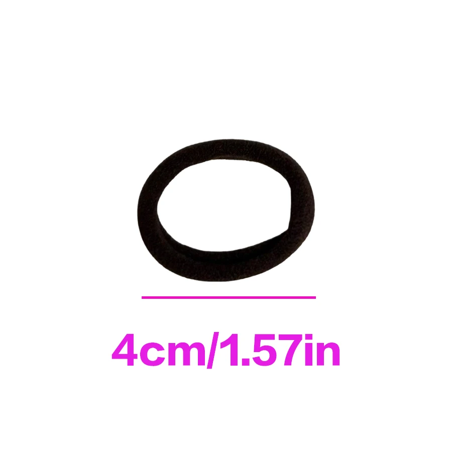  100PCS Black Hair Ties for Women Girls, Seamless High Elastic Hair Band, Elastic Hair Ties No Damage Ponytail Holder Hair Rope