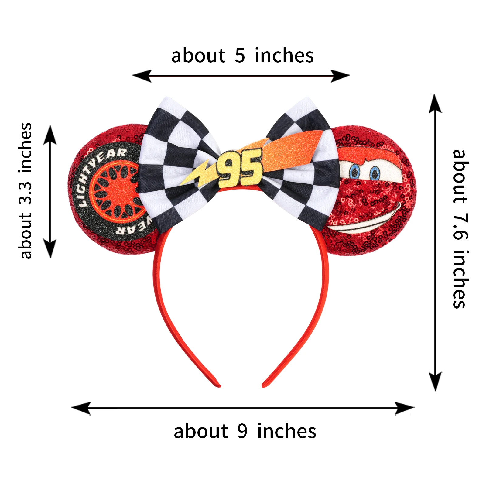2026 New Style Sequin Ear Headband Sequin Bows Girl Adult Kids Halloween Party Cosplay Hair Accessories Princess Hairband