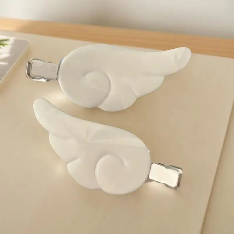 1Pair Cute Sweet Japanese Style Y2K Angel Wing Hair Clip Hairpin Barrettes Hairgrip Headdress Headwear Ornaments Accessories