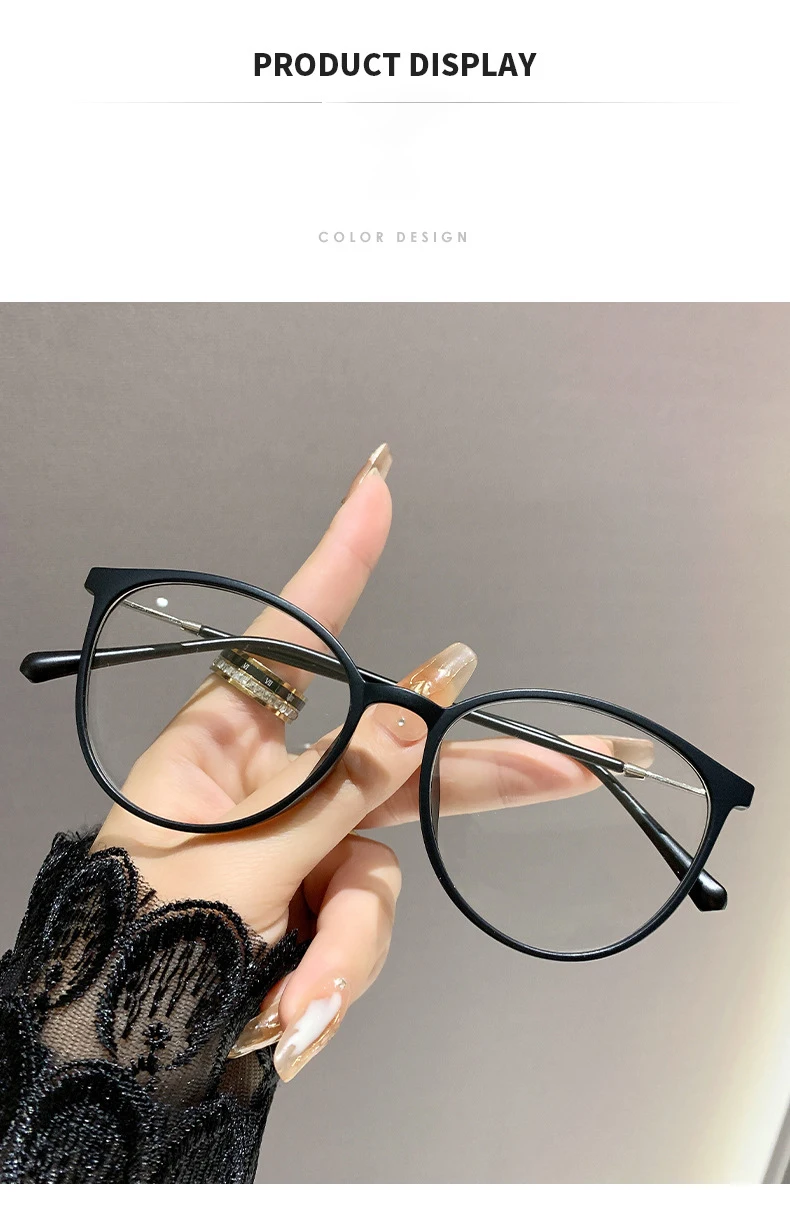 Photosensitive Color-changing Nearsighted Glasses With Anti-blue Light Protection.8147