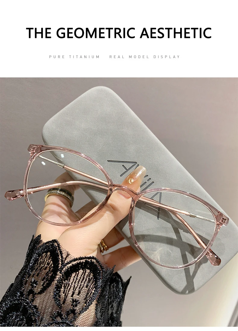 Photosensitive Color-changing Nearsighted Glasses With Anti-blue Light Protection.8147