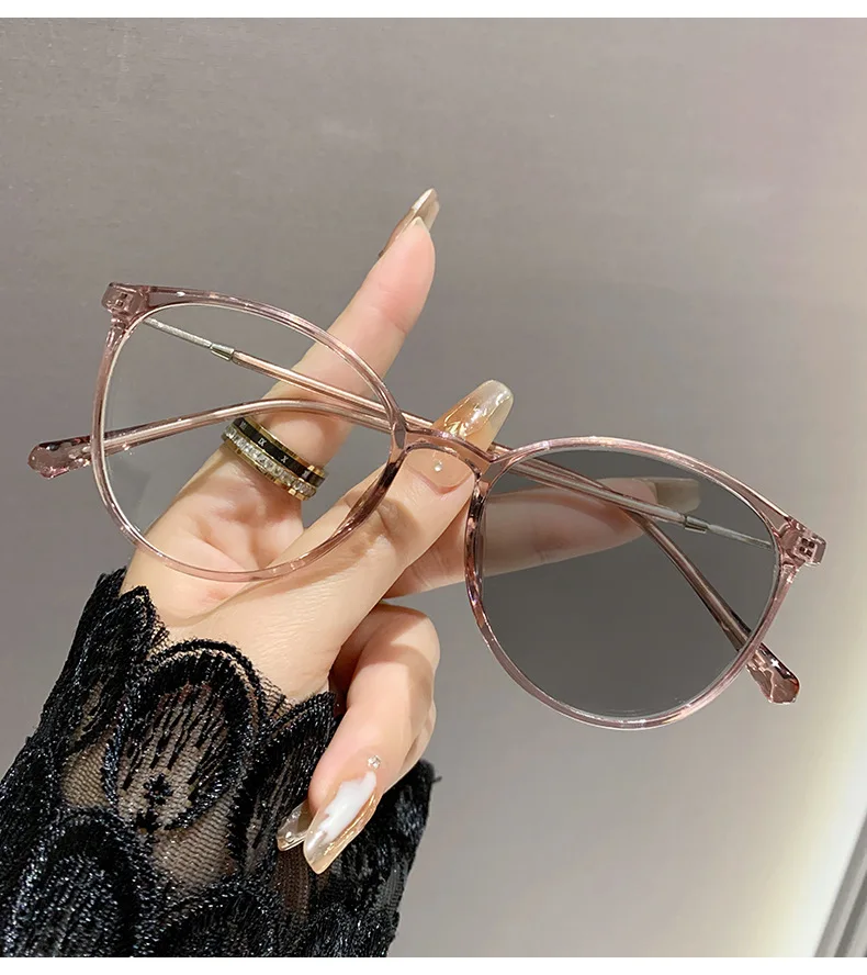 Photosensitive Color-changing Nearsighted Glasses With Anti-blue Light Protection.8147
