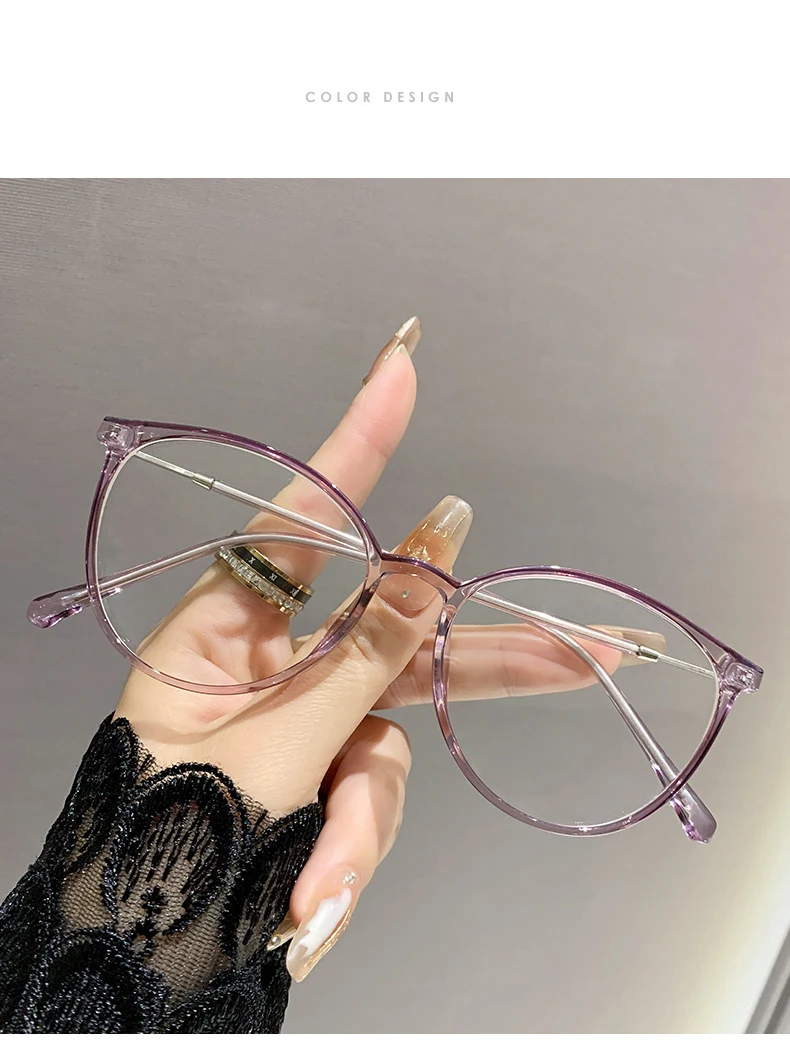 Photosensitive Color-changing Nearsighted Glasses With Anti-blue Light Protection.8147