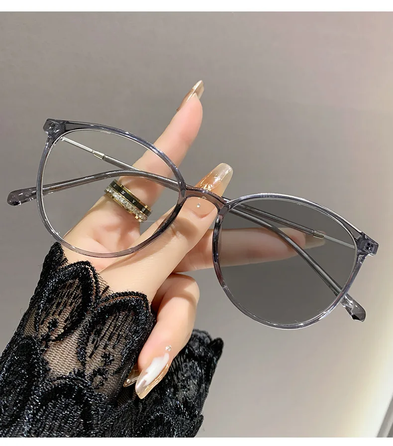 Photosensitive Color-changing Nearsighted Glasses With Anti-blue Light Protection.8147