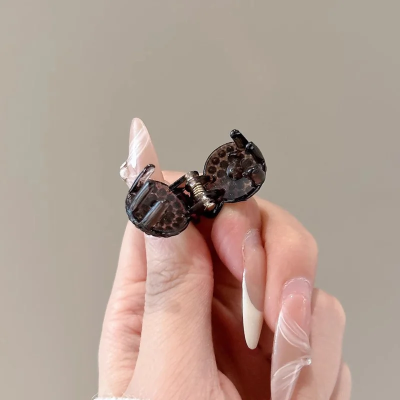 2/4/10pcs Mini Round Rhinestone Hair Claw Retro Zircon Women Girls Claw Clip Small Hairpins Hair Crabs Girls Hair Accessories 