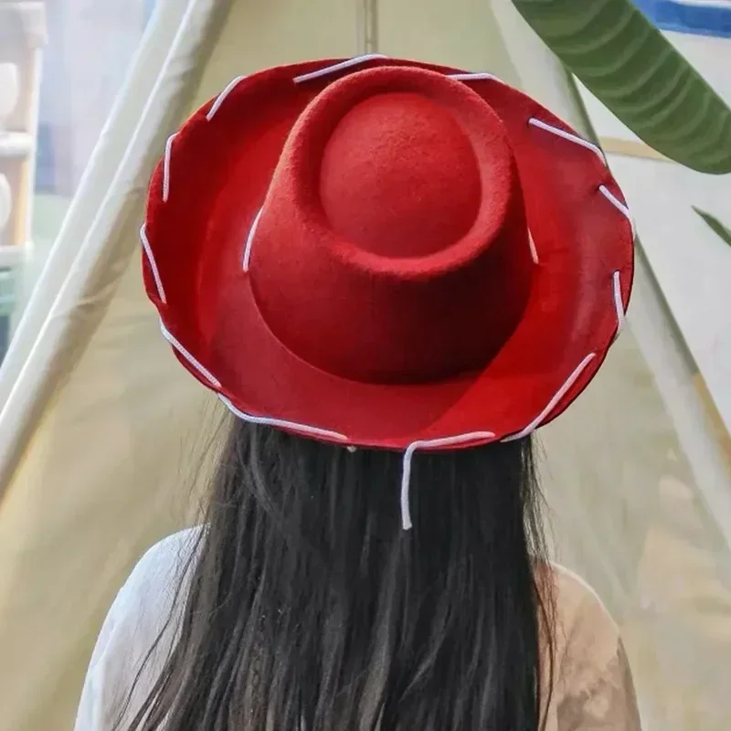 Brown Red Cowboy Western Hats and Bandanas for Kids Costume Hat Accessories for Toddler Child Theme Birthday Party Halloween