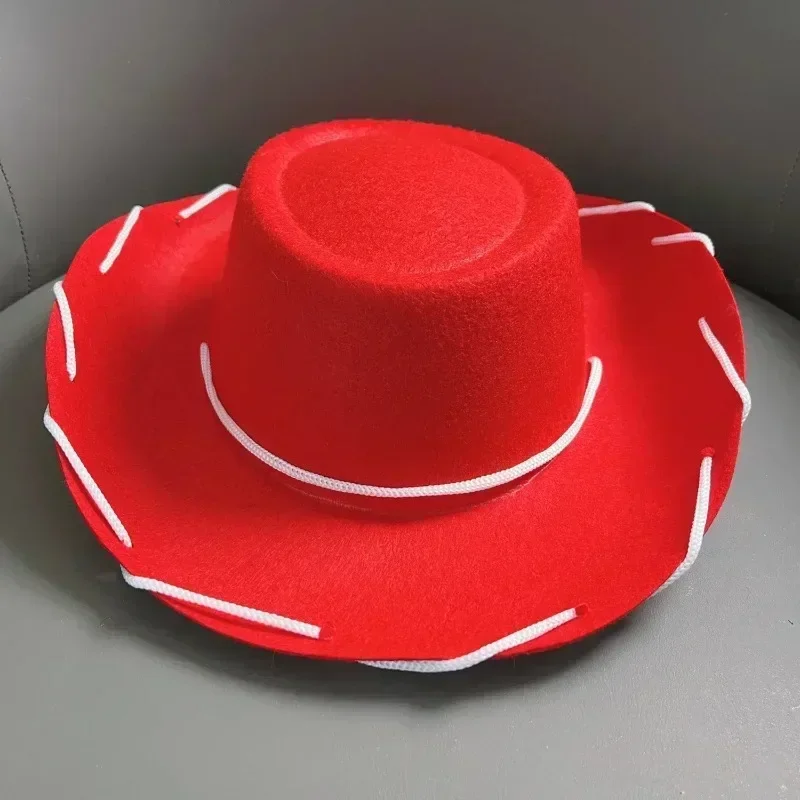 Brown Red Cowboy Western Hats and Bandanas for Kids Costume Hat Accessories for Toddler Child Theme Birthday Party Halloween
