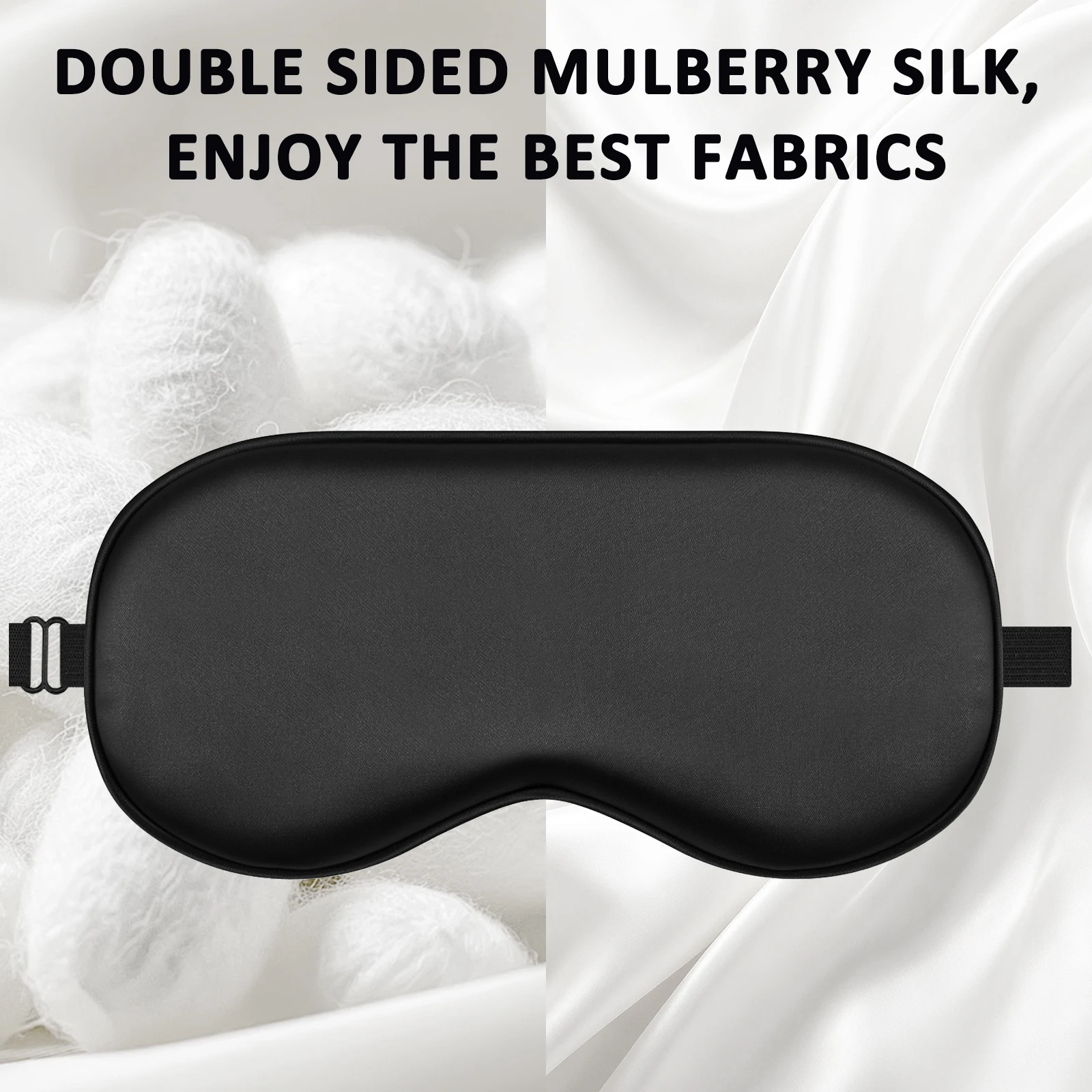 Imitated Silk Eye Cover Adjustable Sleep Eyes Mask Breathable Design Comfortable Blocks Light While Allowing Air Circulation