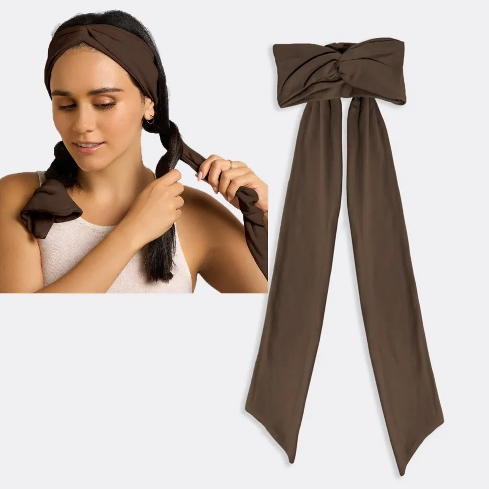 Fashion 2 In 1 Heatless Curls Headband Soft No Heat Hair Styling Tool Long Ribbon Curling Rod for Women