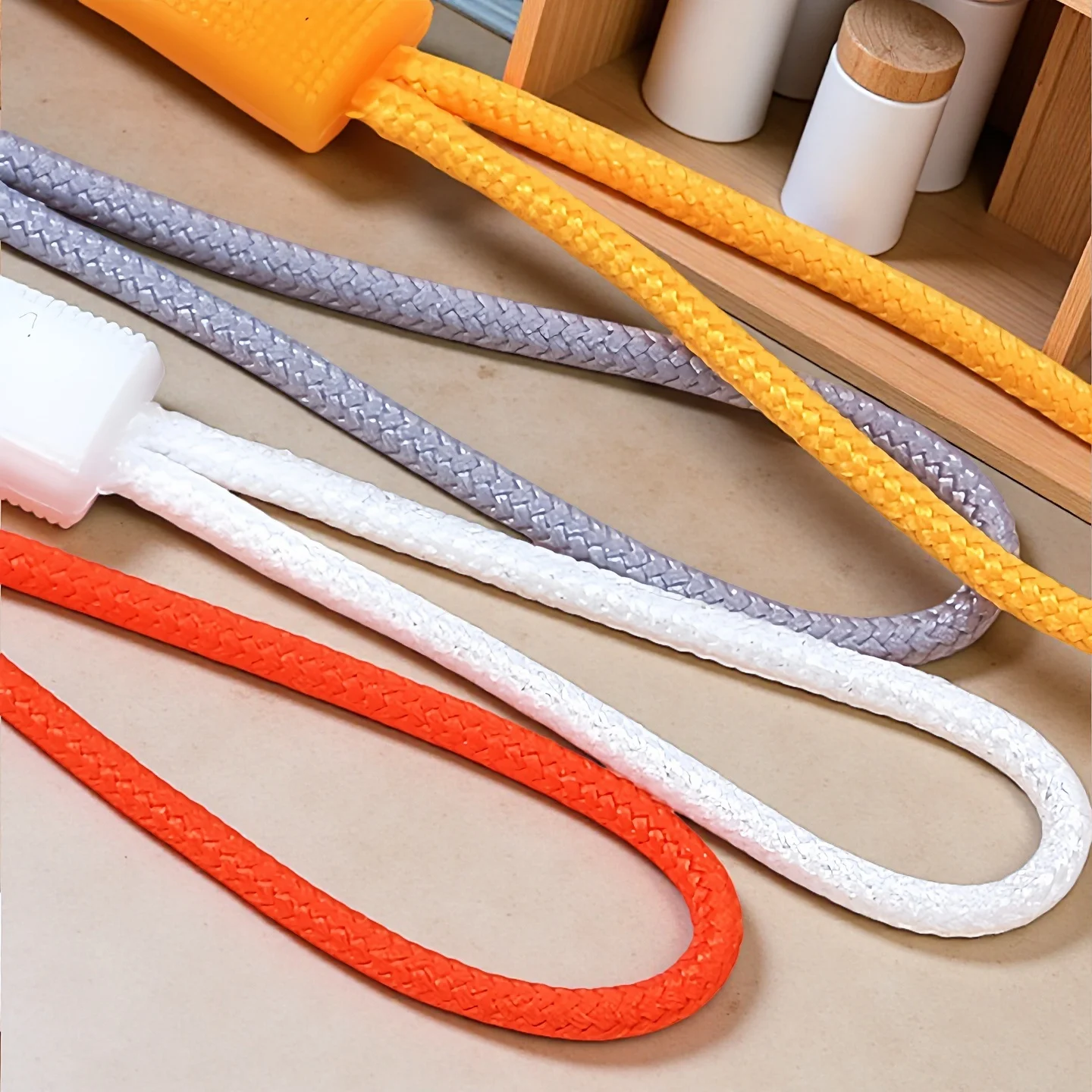 10/100 Pcs Colorful Replacement Zipper Pulls Cord Extender for Backpacks Jackets Luggage Purses Handbags
