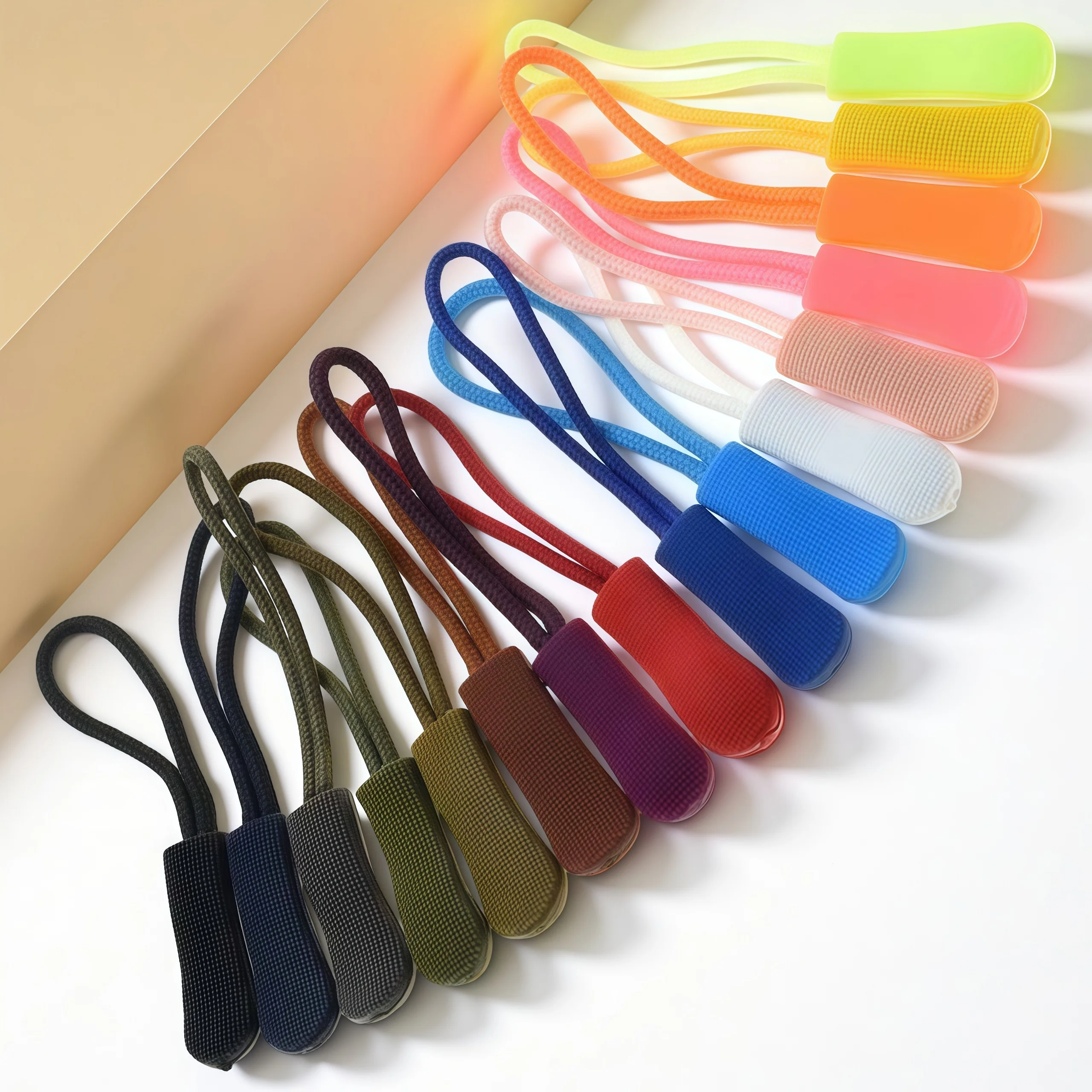 10/100 Pcs Colorful Replacement Zipper Pulls Cord Extender for Backpacks Jackets Luggage Purses Handbags