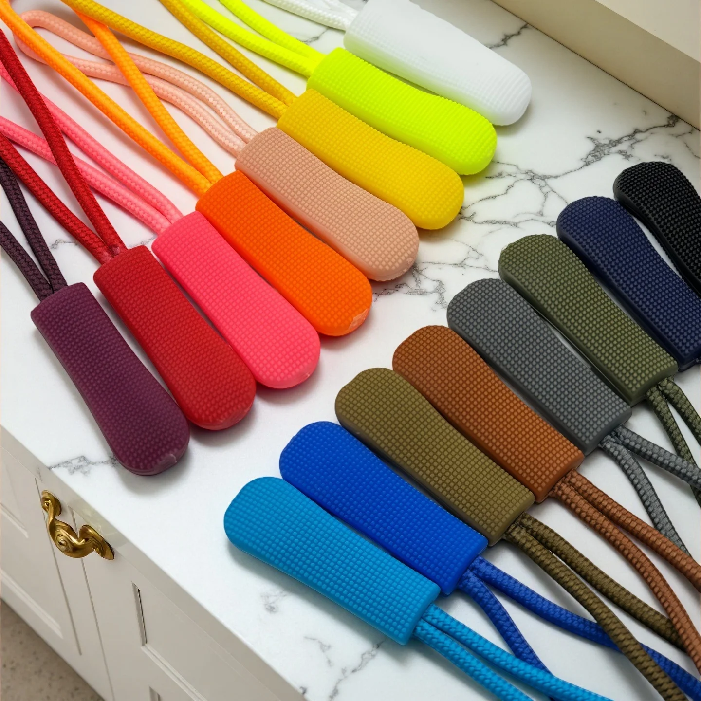 10/100 Pcs Colorful Replacement Zipper Pulls Cord Extender for Backpacks Jackets Luggage Purses Handbags