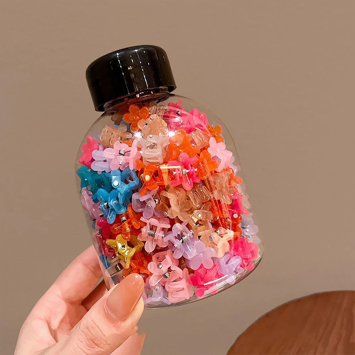 100Pcs Mini Hair Grabbing Claw Clips for Baby Girls Bangs & Broken Hair Styling Tool Small Hair Accessories
