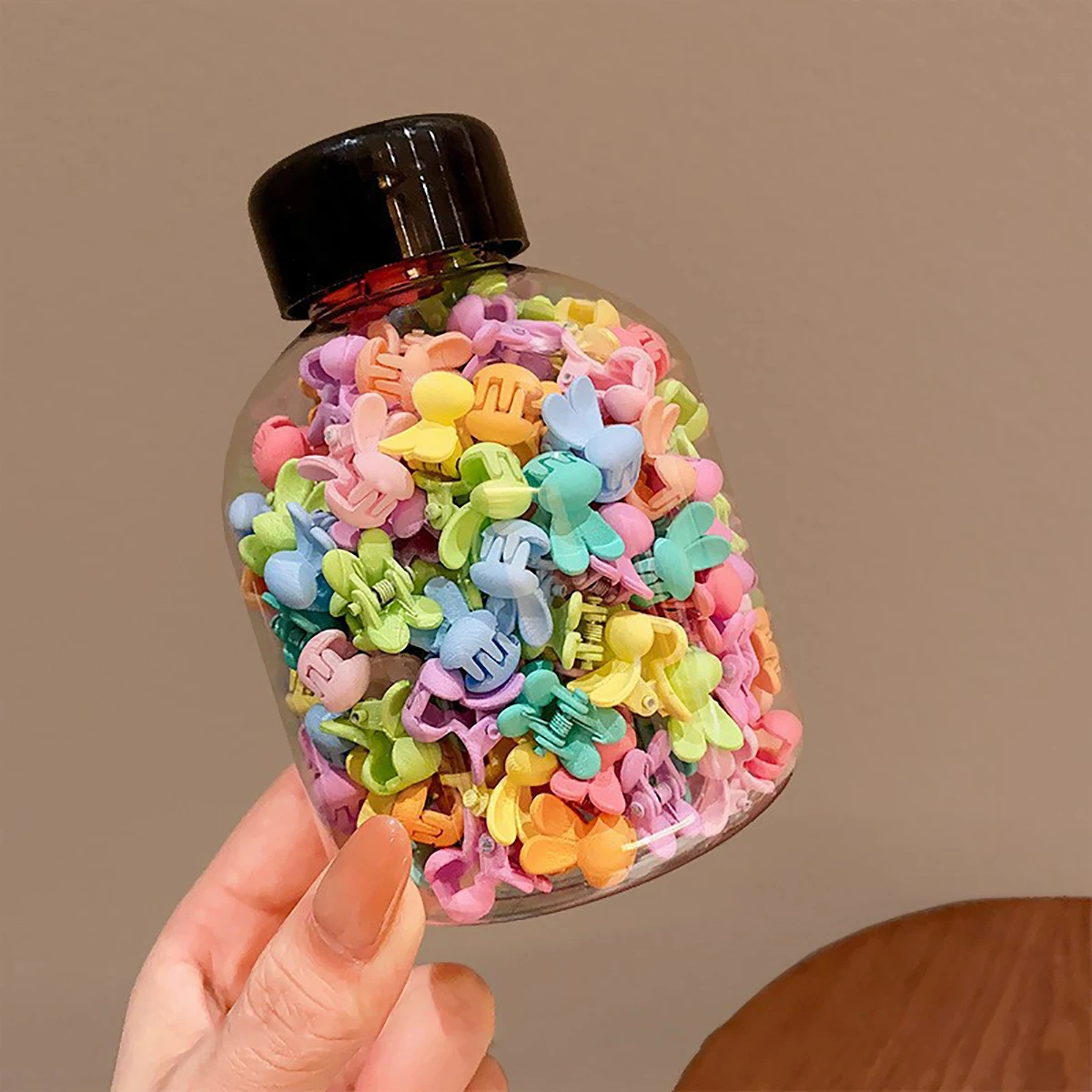 100Pcs Mini Hair Grabbing Claw Clips for Baby Girls Bangs & Broken Hair Styling Tool Small Hair Accessories