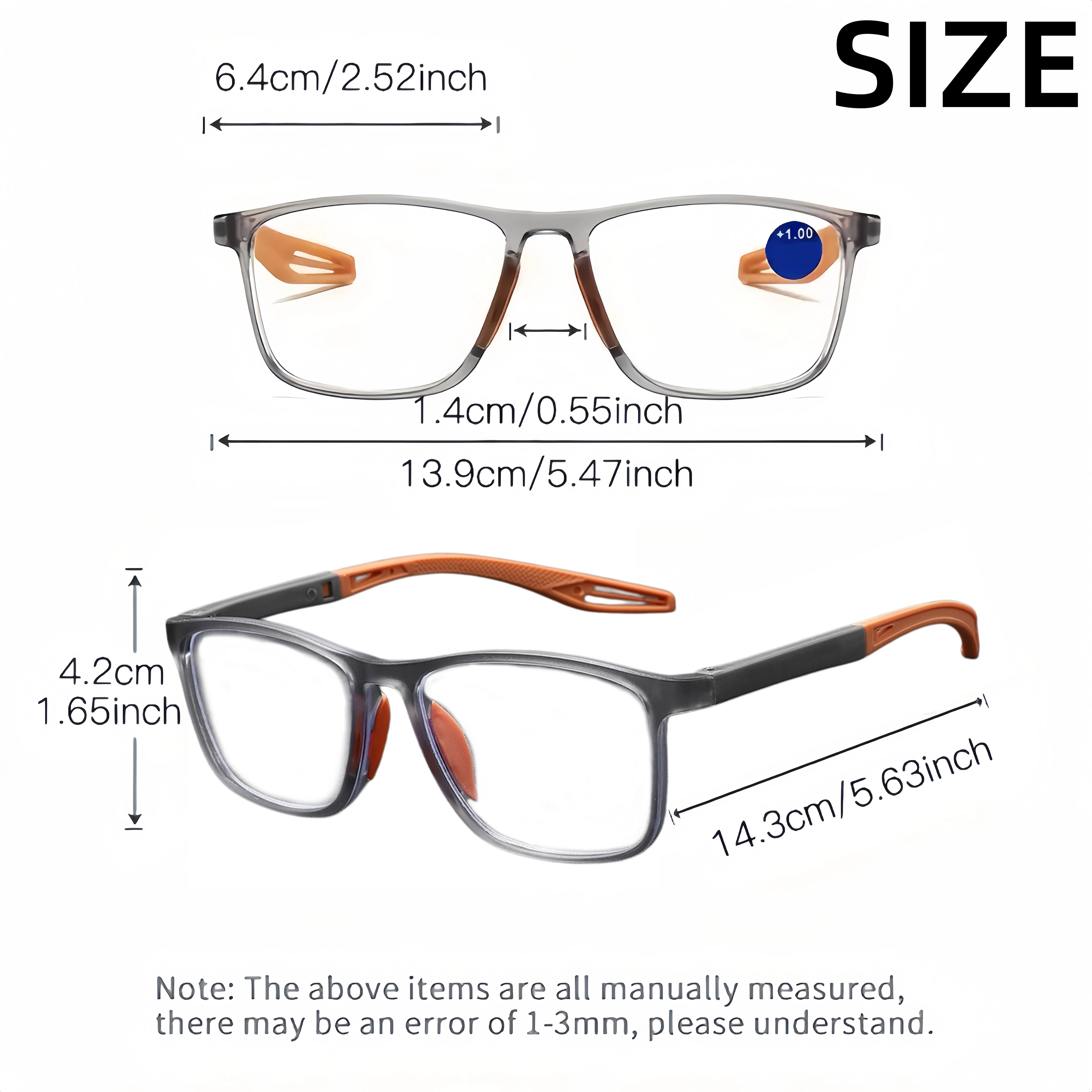 8-pay Value Pack of Reading Glasses Fashionable Two-tone Glasses for Men and Women Magnifying Glasses