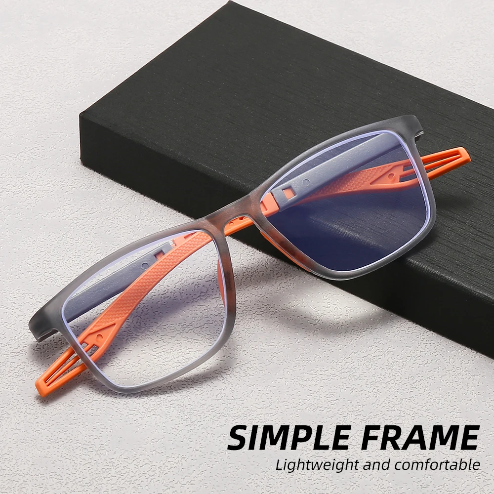 8-pay Value Pack of Reading Glasses Fashionable Two-tone Glasses for Men and Women Magnifying Glasses