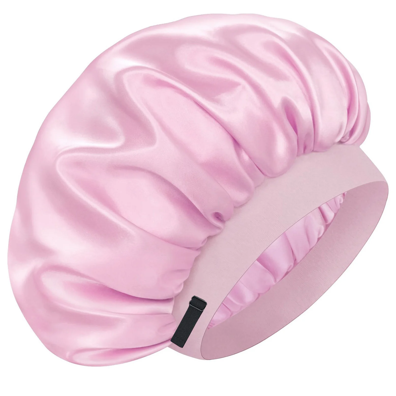 100% Mulberry Silk Sleep Cap for Women, Adjustable Satin Bonnet for Sleeping
