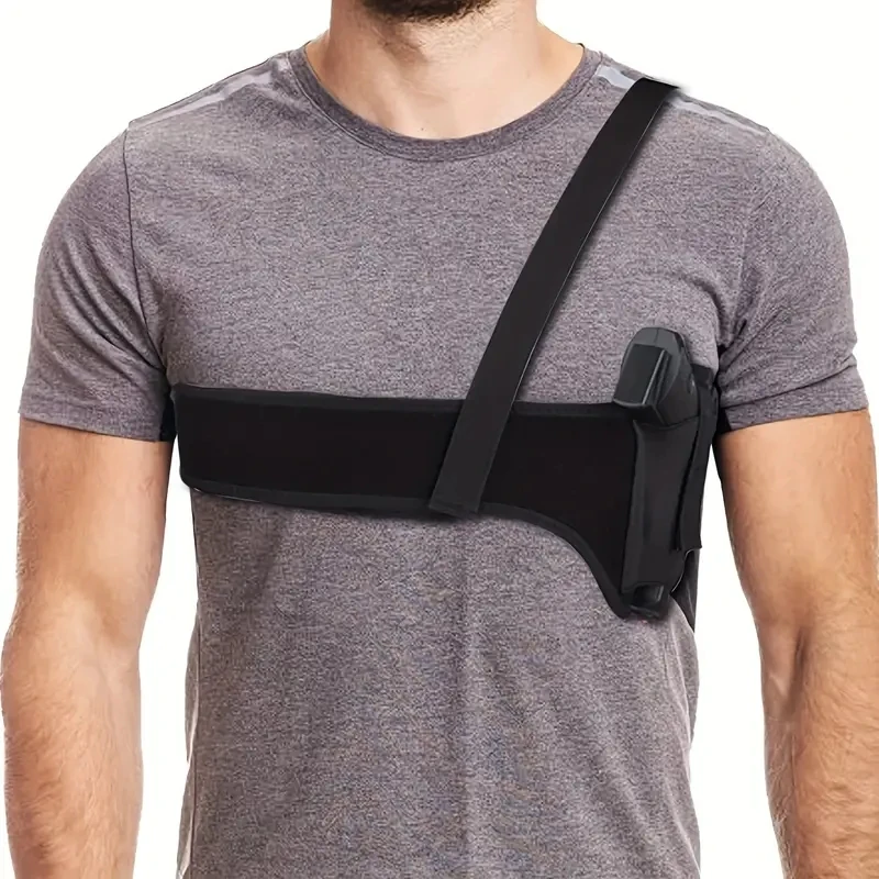 Chloroprene Rubber Outdoor Tactical Gun Holster Concealed Diving Material Underarm Gun Holster Single Shoulder Underarm Conceale