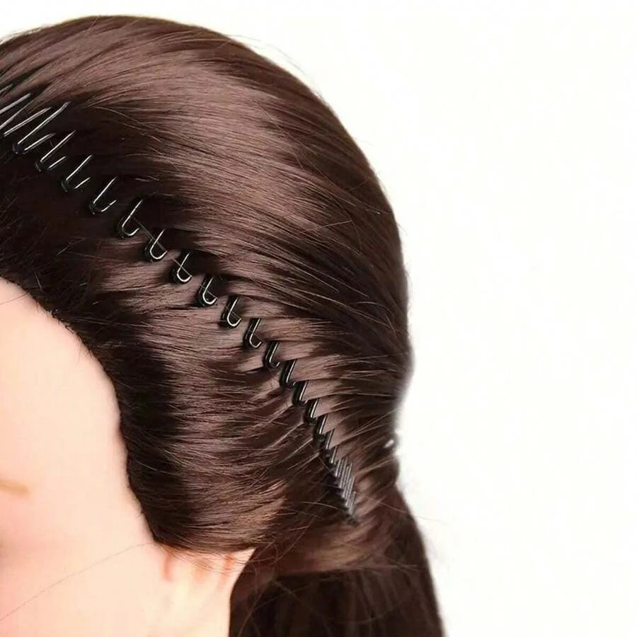 Flexible Full Circle Headbands Stylish Plastic Stretchable Hair Comb for Daily Hair Styling Multifunctional Hair Accessories