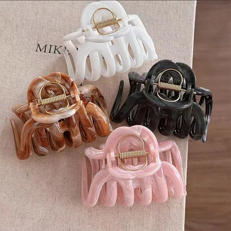 New Design French Style Pumpkin Hair Claw For Women Sweet Hair Ornament Headband Lady Hair Claw Clip Fashion Hair Accessories
