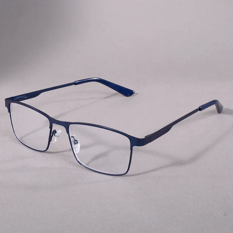 Anti Blue Light Reading Glasses Men High Quality Full-frame Diopter Glasses Business Male Presbyopic Eyeglasses +100+200