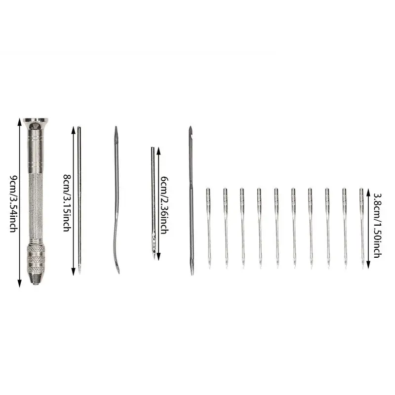Leather Sewing Awl Set Replaceable Multifunctional Shoes Repair Tool Kit Punch Stitching Needles DIY Sewing Leathercraft
