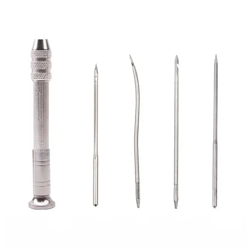 Leather Sewing Awl Set Replaceable Multifunctional Shoes Repair Tool Kit Punch Stitching Needles DIY Sewing Leathercraft