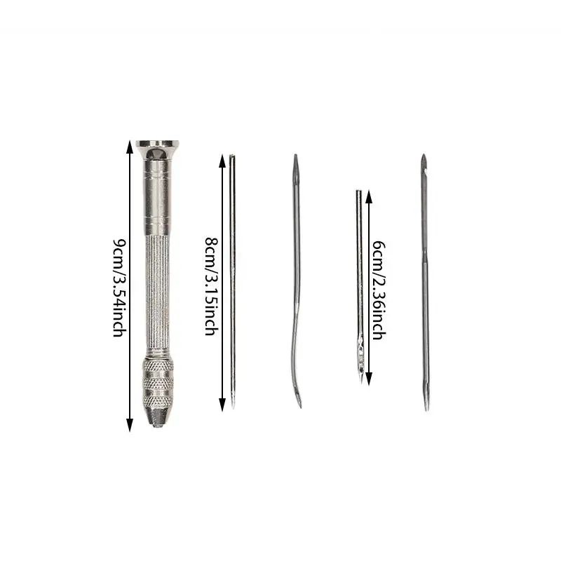 Leather Sewing Awl Set Replaceable Multifunctional Shoes Repair Tool Kit Punch Stitching Needles DIY Sewing Leathercraft