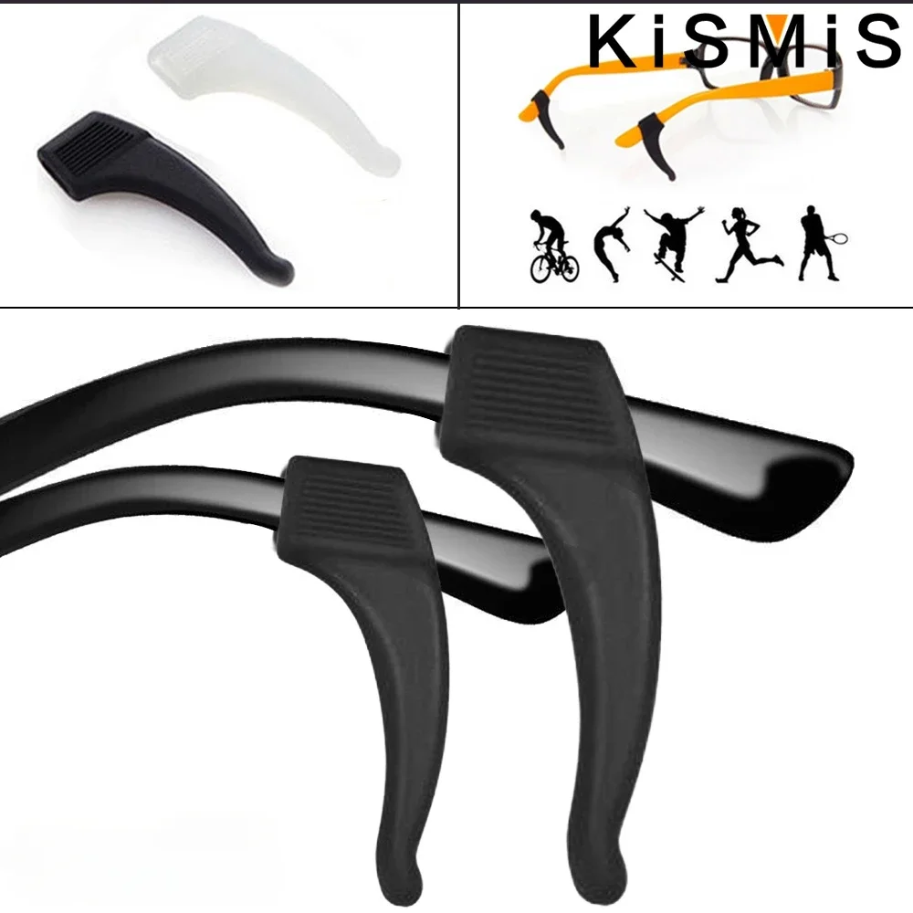 5 Pairs Silicone Glasses Ear Hooks Anti Slip Eyeglass Temple Tips Holder for Men Women Kids Accessories