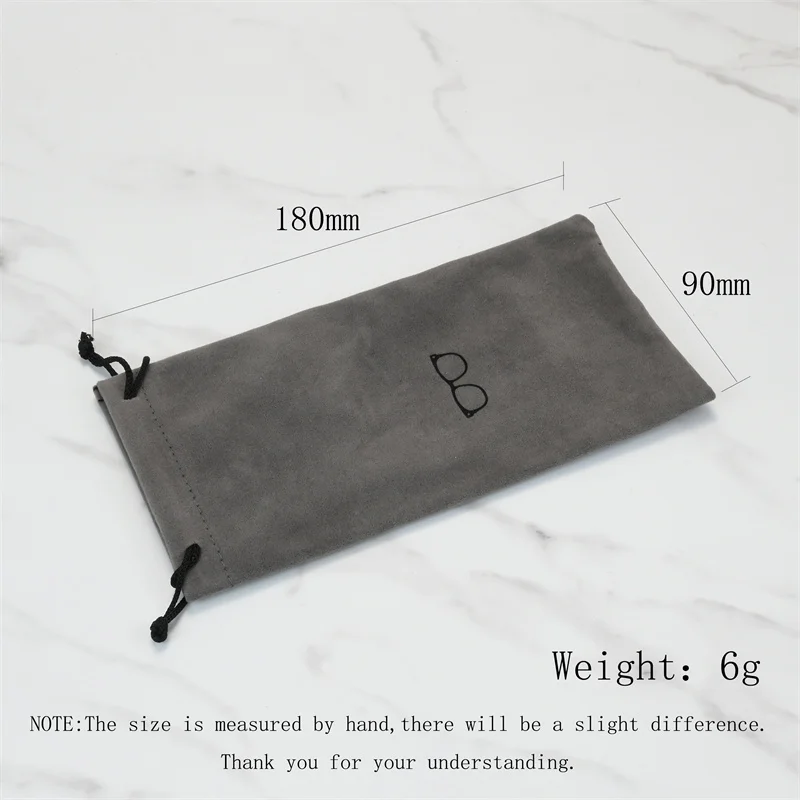 Fashion Portable Glasses Case Eyewear Accessories Soft Eyeglasses Bag Sunglasses Bags Solid Color Drawstring Pouch Bags