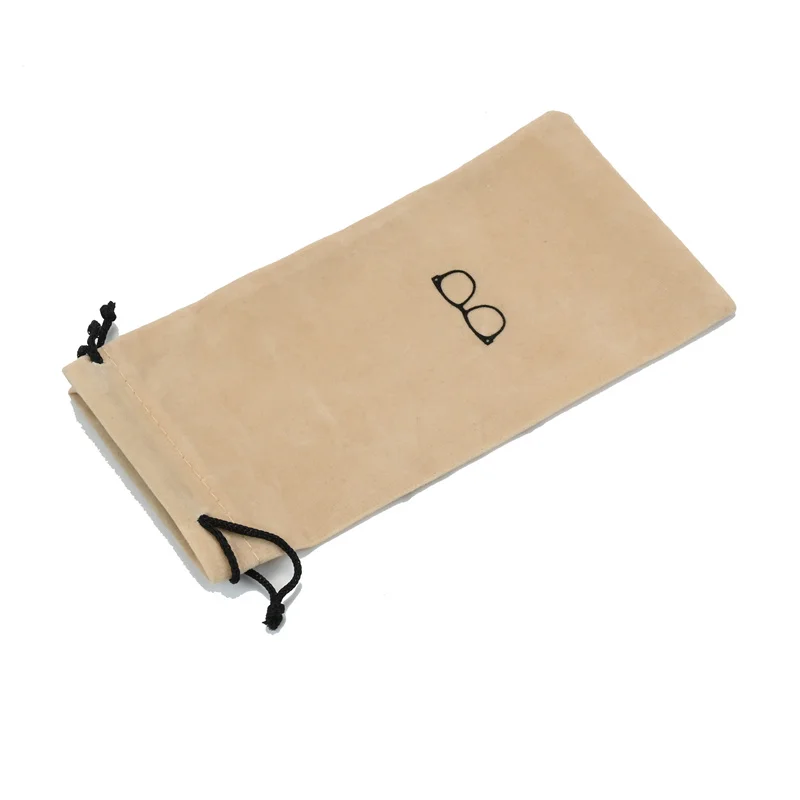 Fashion Portable Glasses Case Eyewear Accessories Soft Eyeglasses Bag Sunglasses Bags Solid Color Drawstring Pouch Bags
