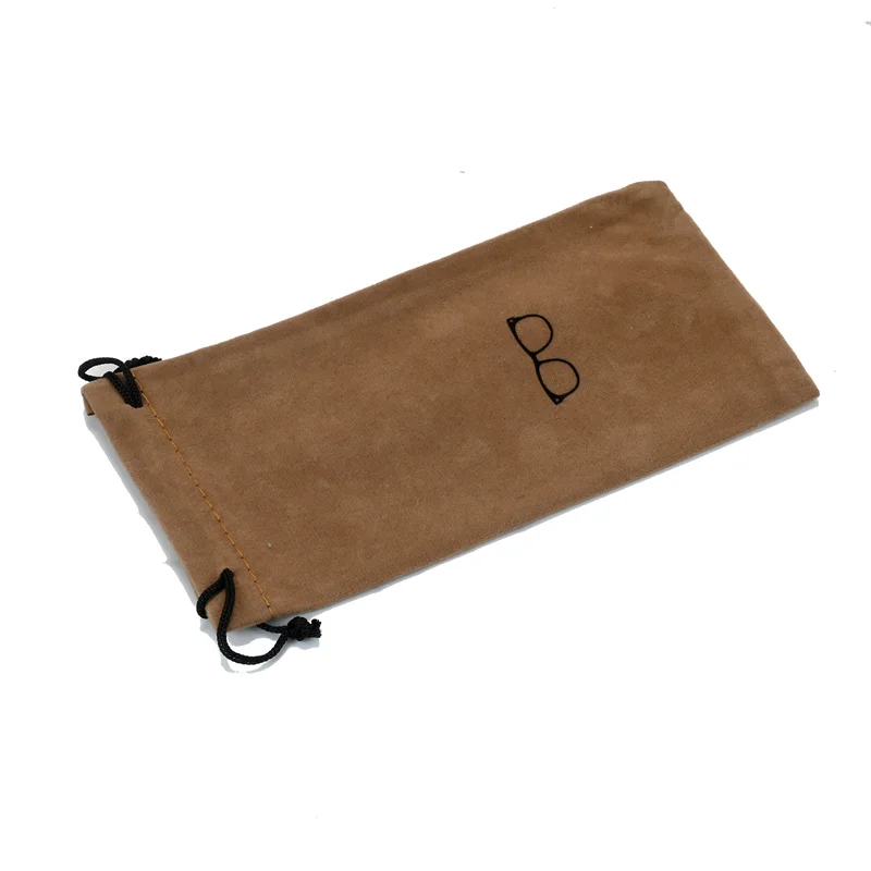 Fashion Portable Glasses Case Eyewear Accessories Soft Eyeglasses Bag Sunglasses Bags Solid Color Drawstring Pouch Bags