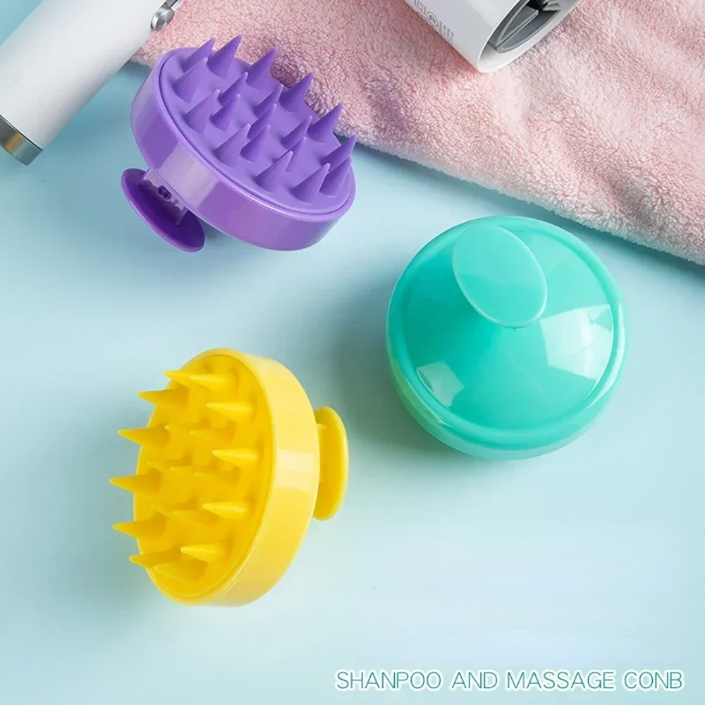 WANMEI Silicone Shampoo Brush Head Scalp Massage Comb Hair Washing Combs Bath Shower Body Massage Brushes Hair Care Tools